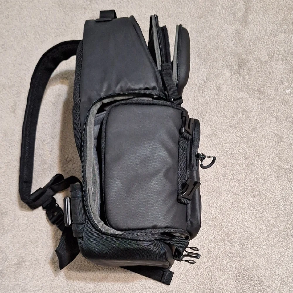 Black Urban Backpack with Padded Compartments and Durable Design - Picture 7 of 7